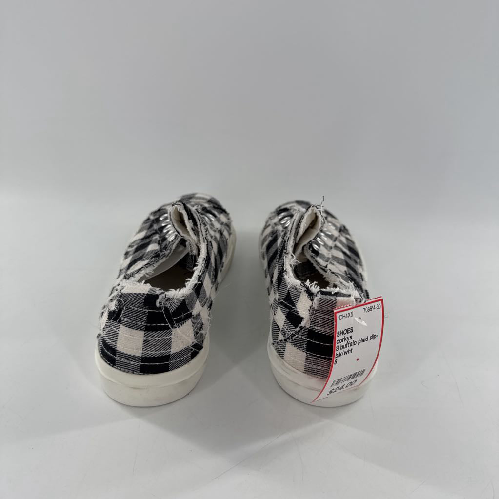 8 buffalo plaid slip-on sneaker