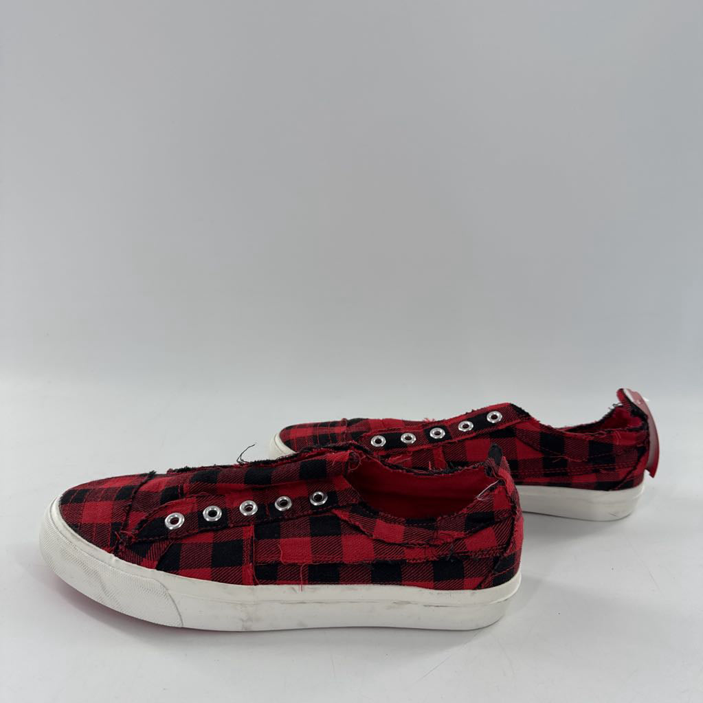 8 buffalo plaid slip-on sneaker