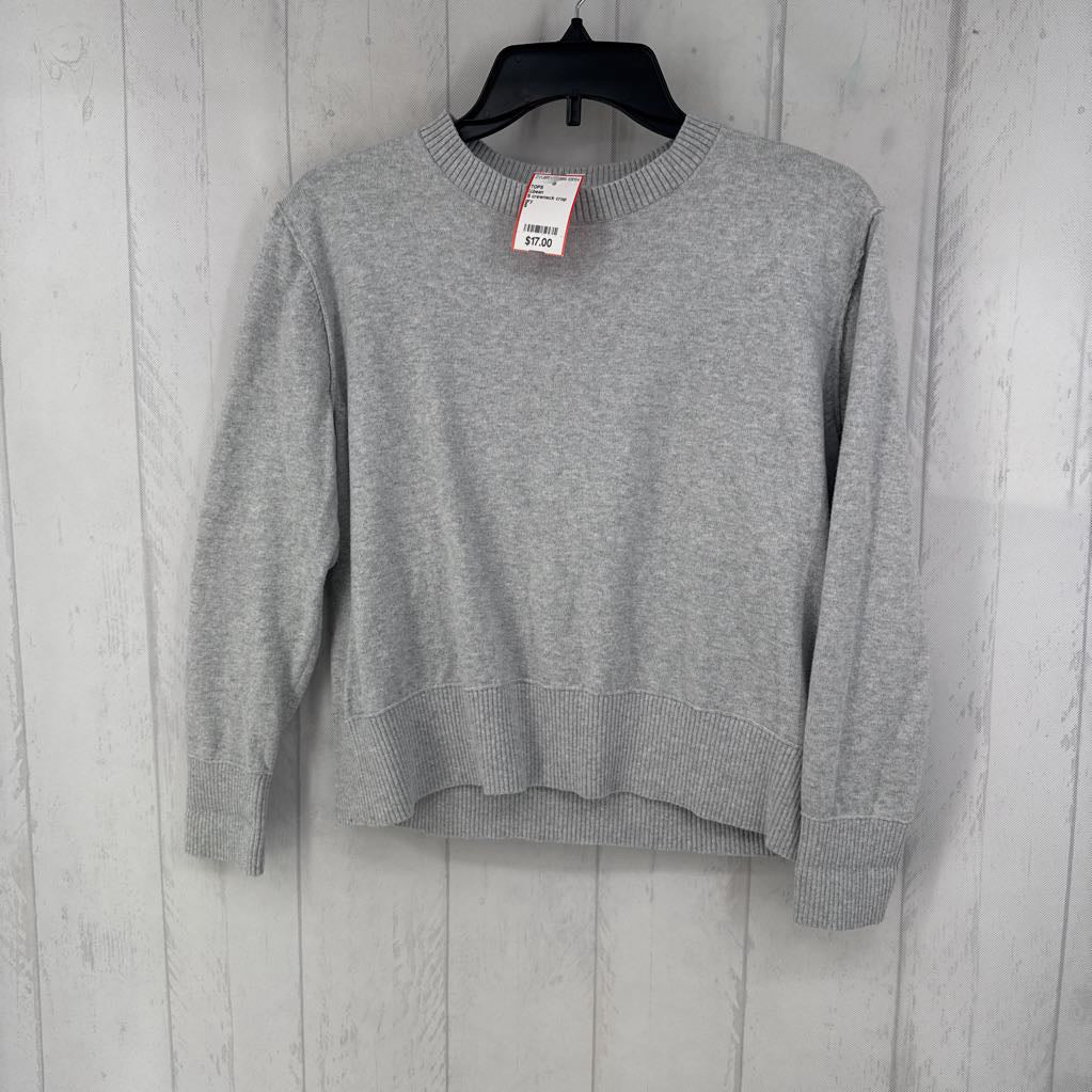 S crewneck crop sweater