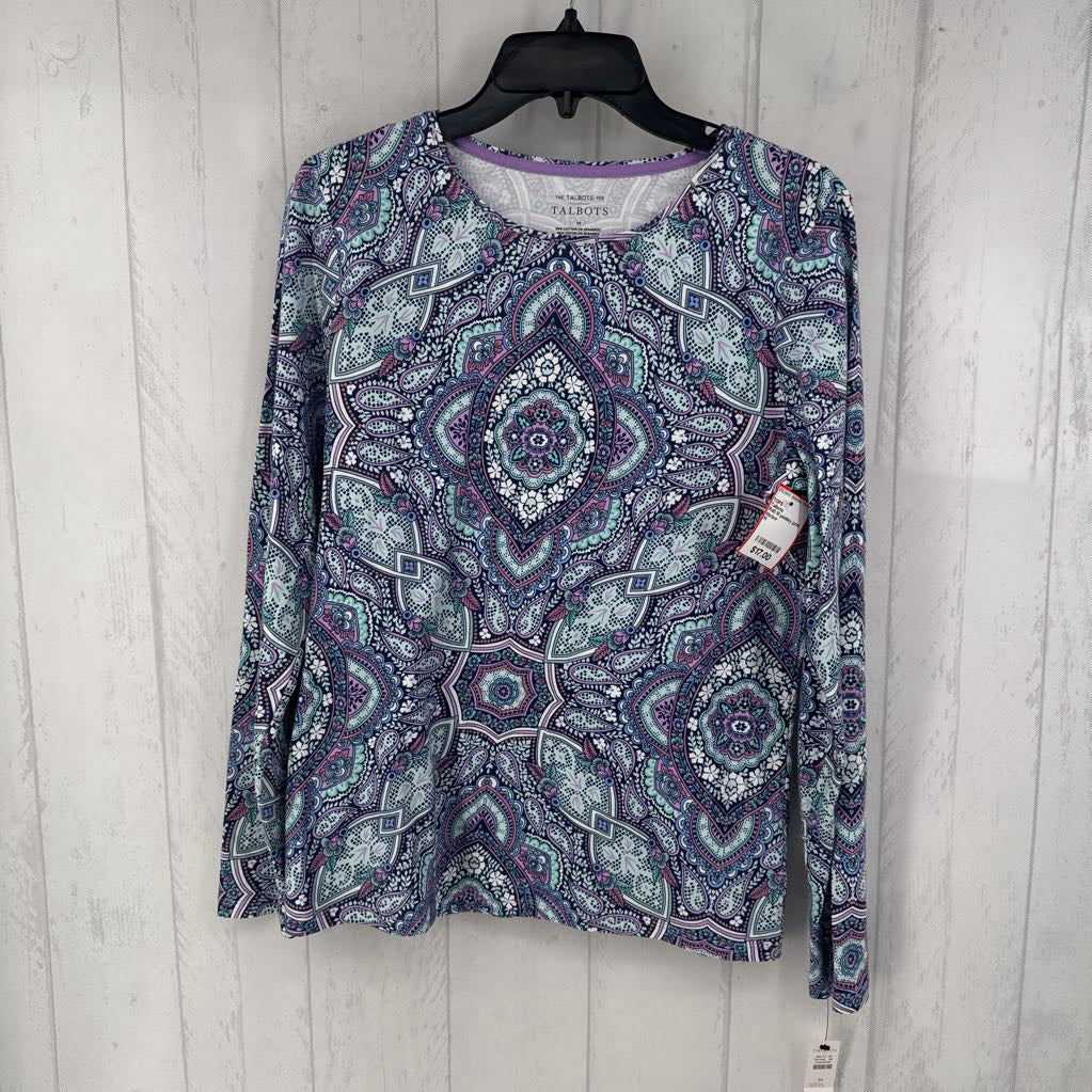 R40 M paisley print l/s tee