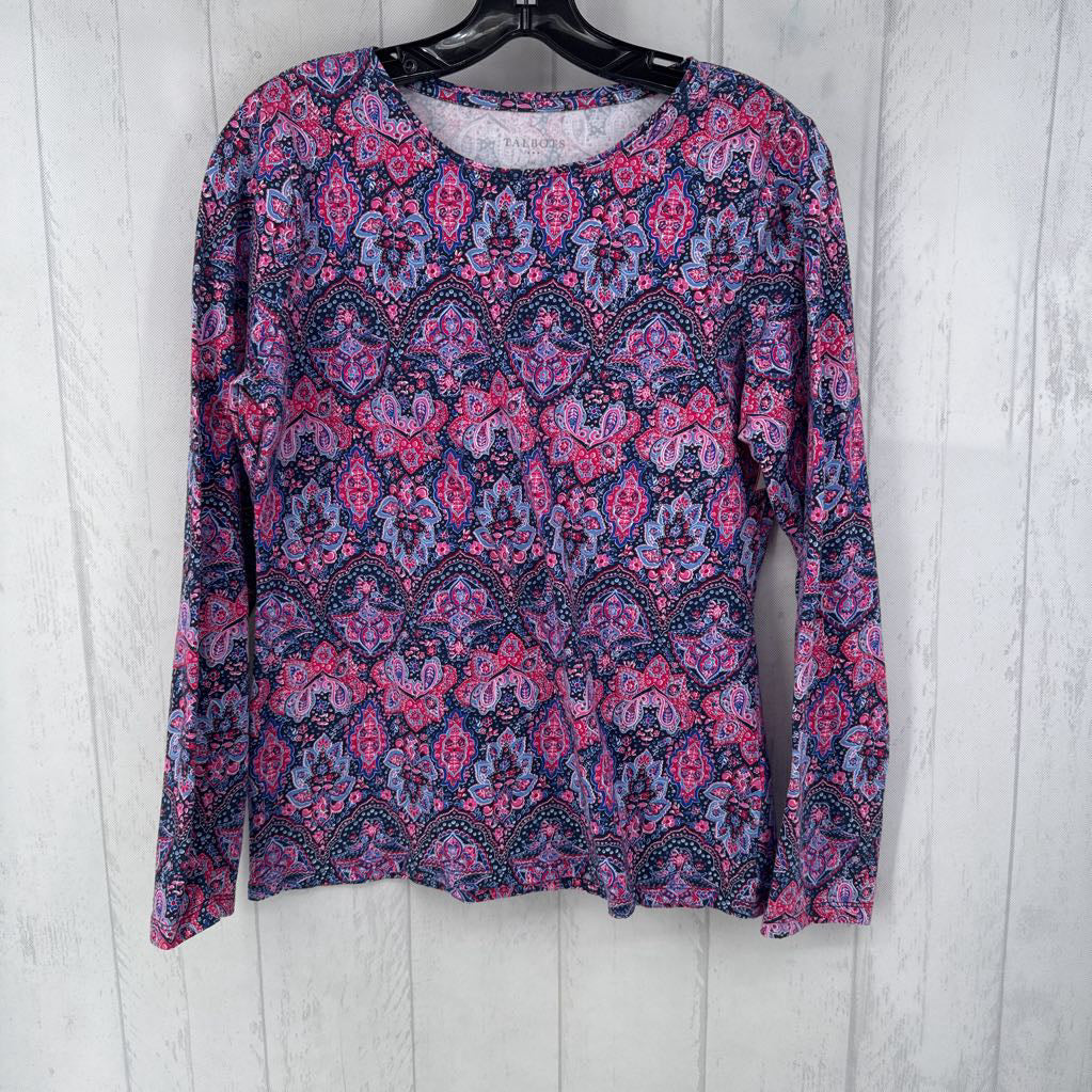 M paisley print l/s tee