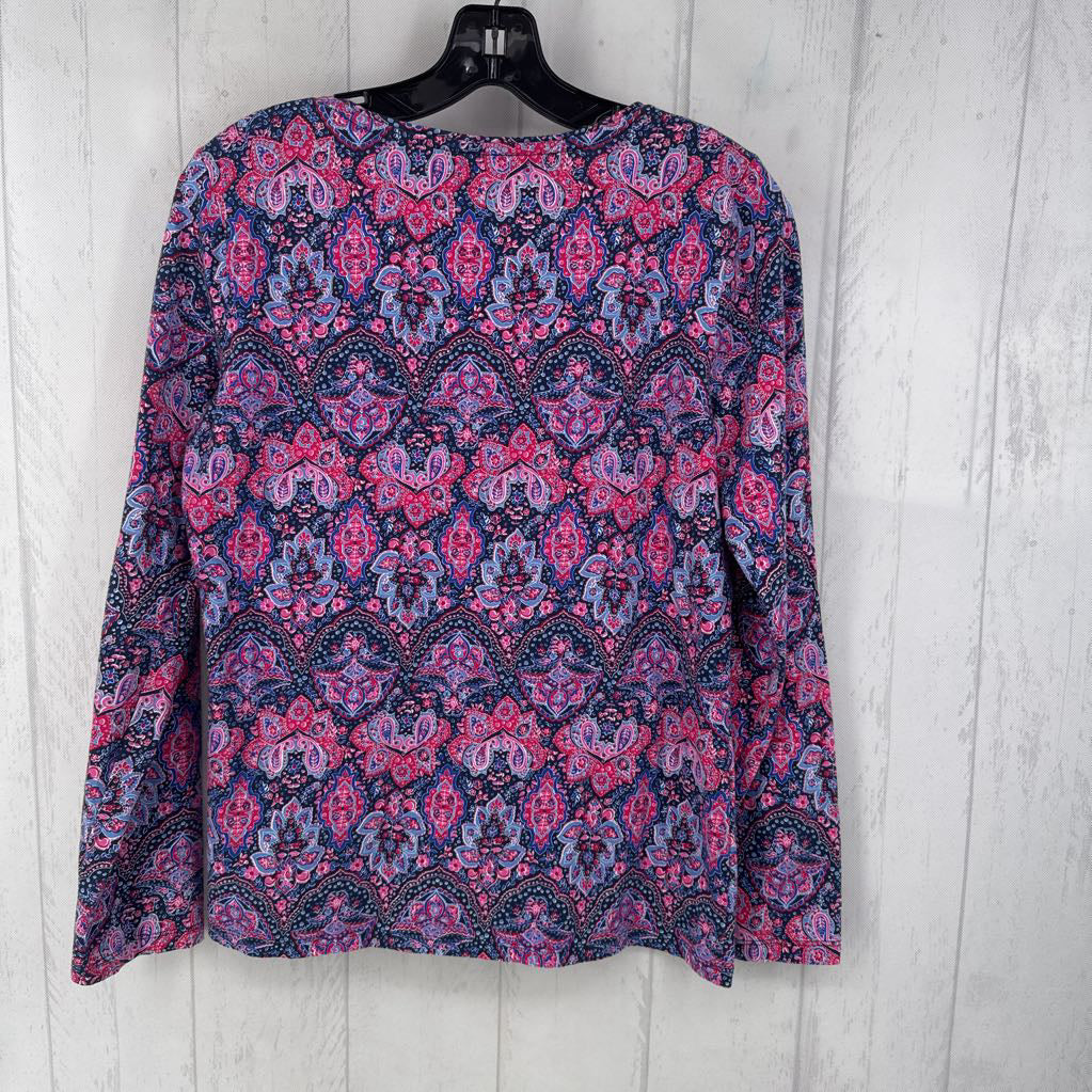 M paisley print l/s tee