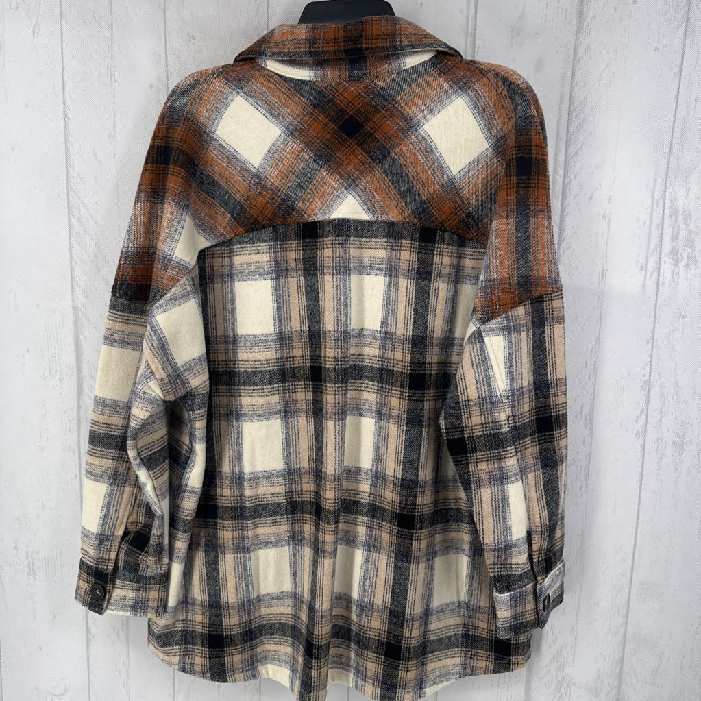 M plaid shacket