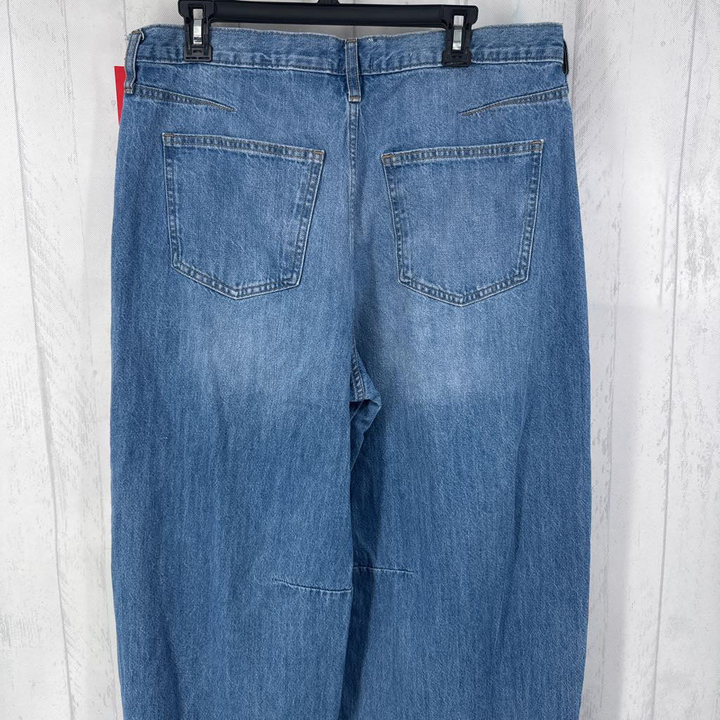 14 hi-rise curved leg jean