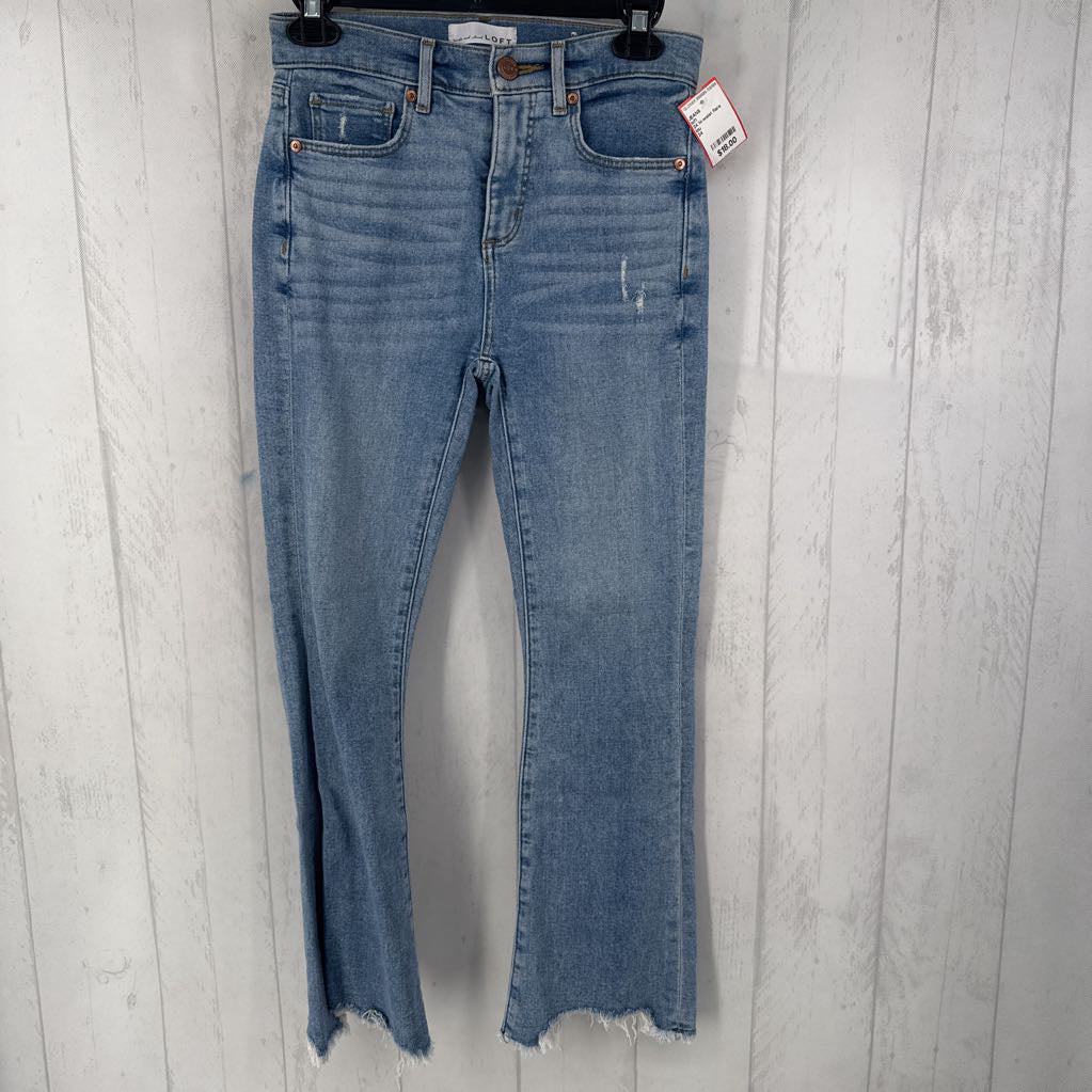24 hi-waist flare crop jean