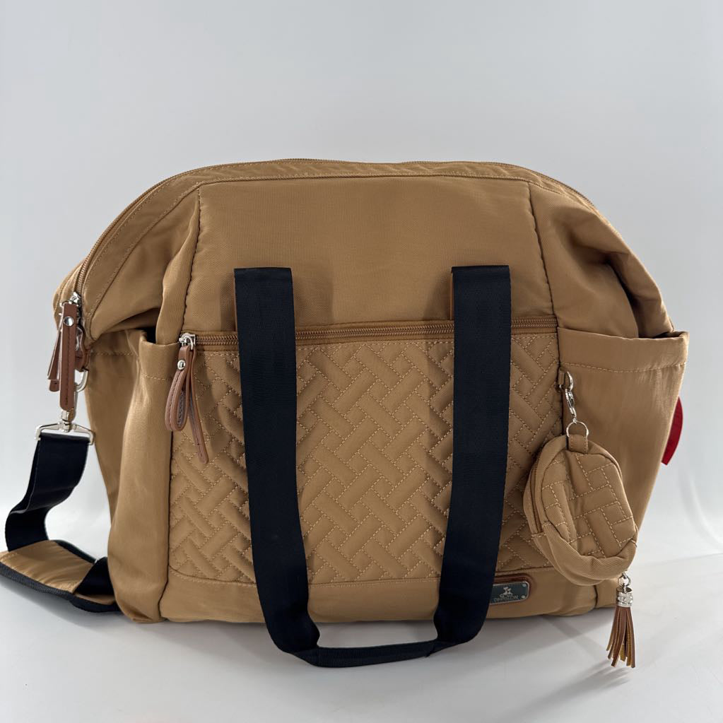 quilted diaper bag/overnight/weekender