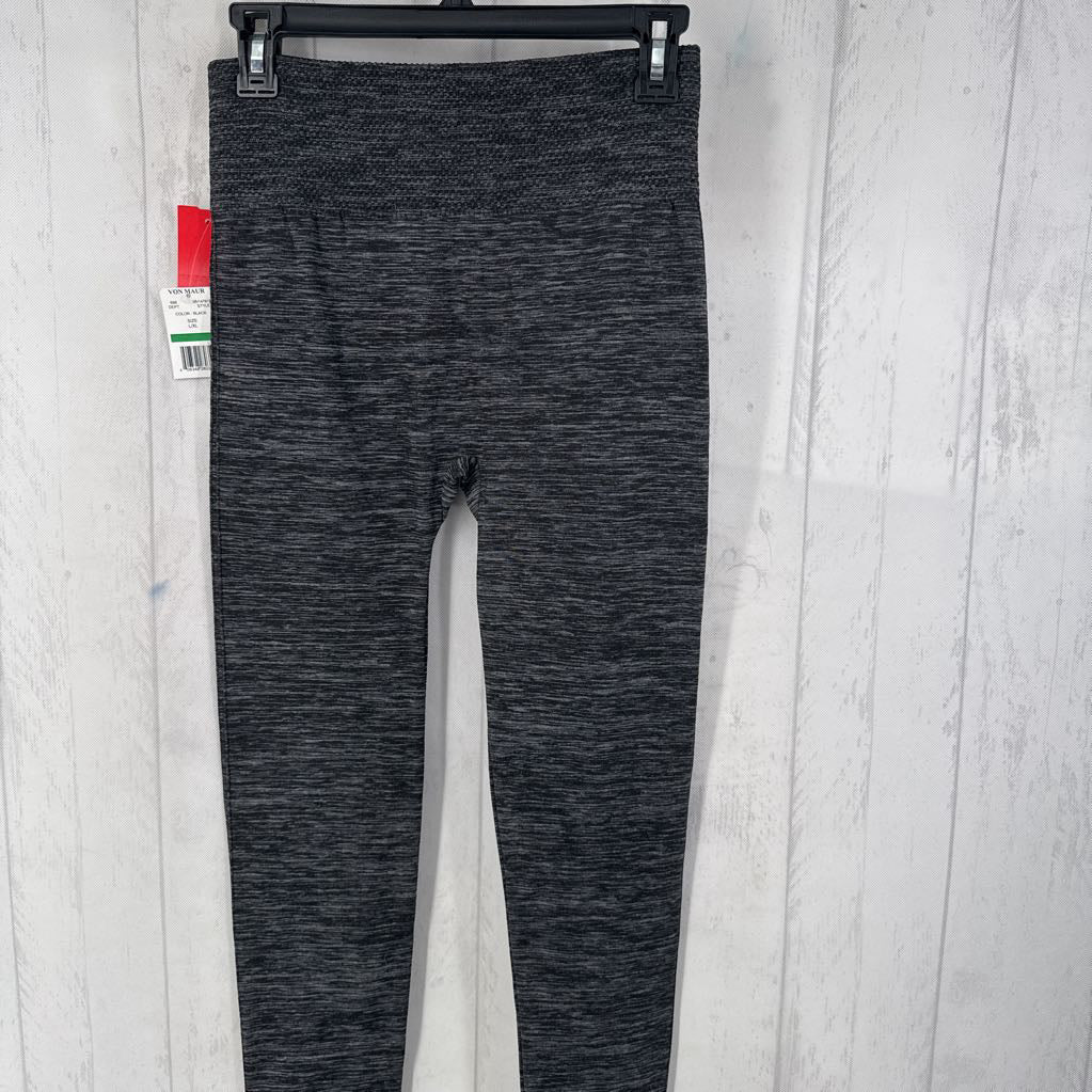 L/XL marled fleece lined tights