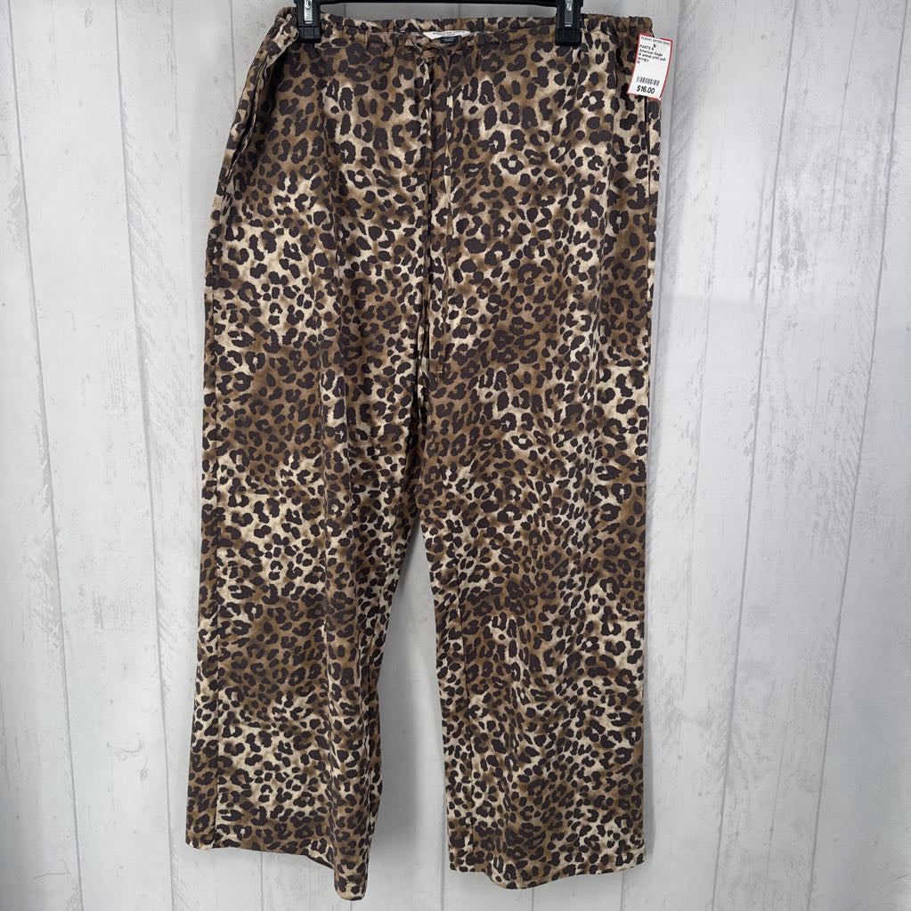 M animal print pull-on pant