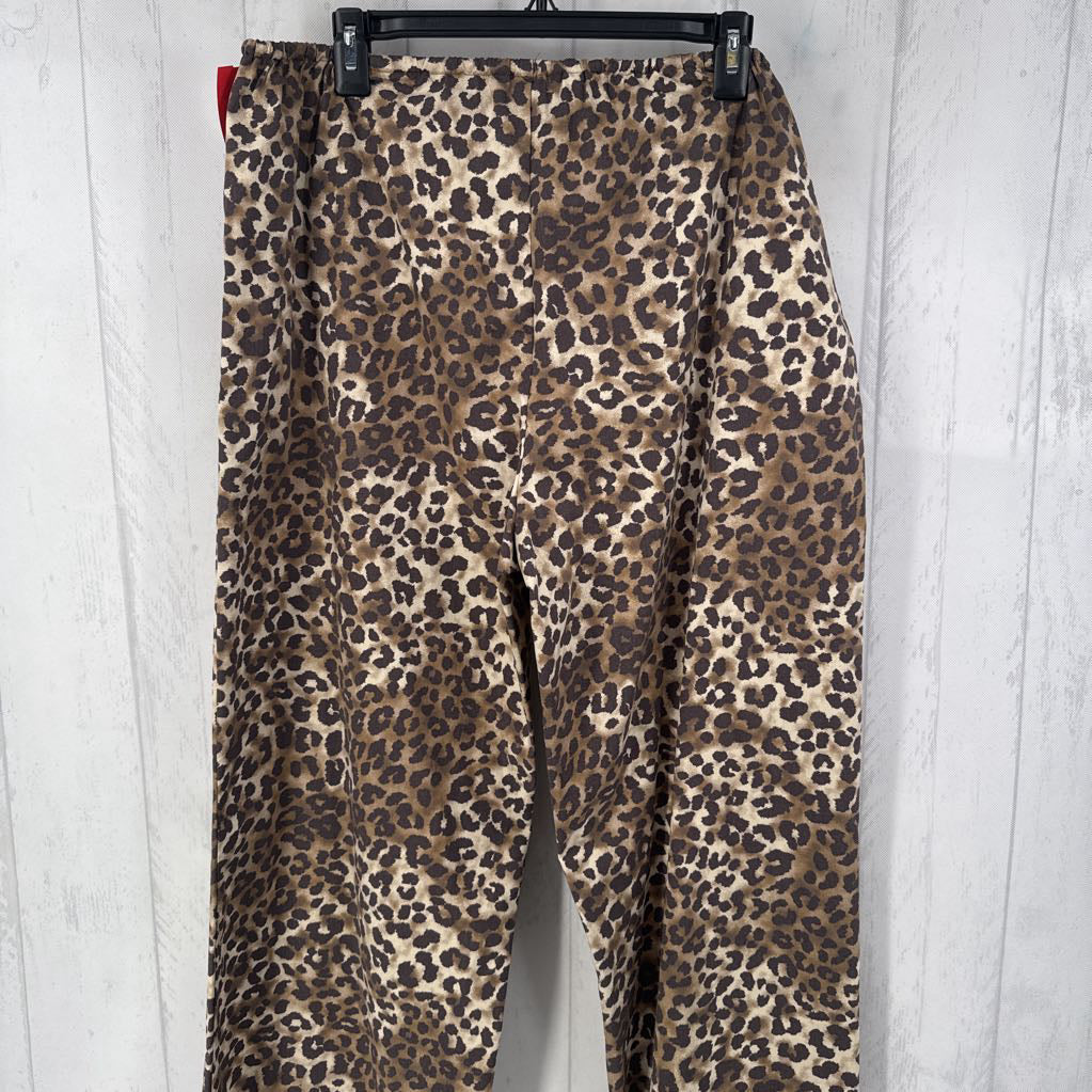 M animal print pull-on pant