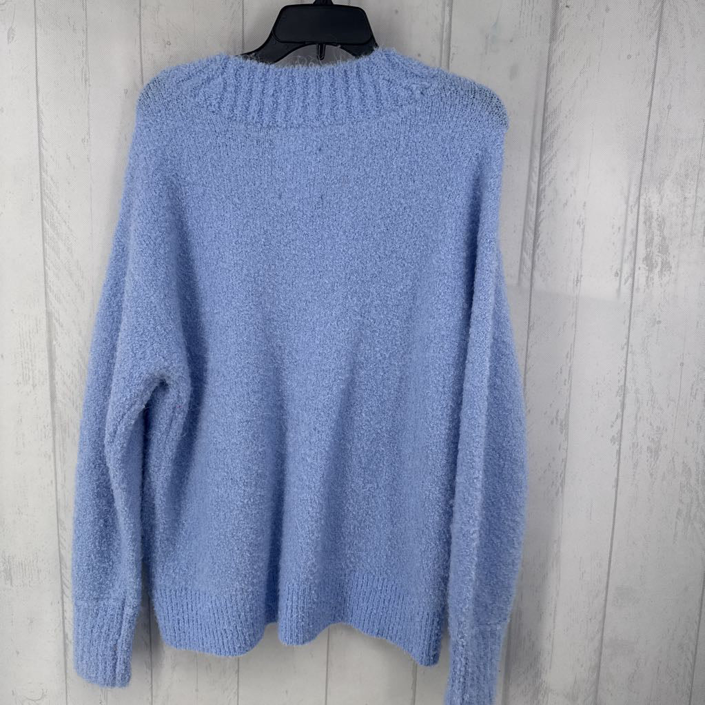 S boucle v-neck sweater
