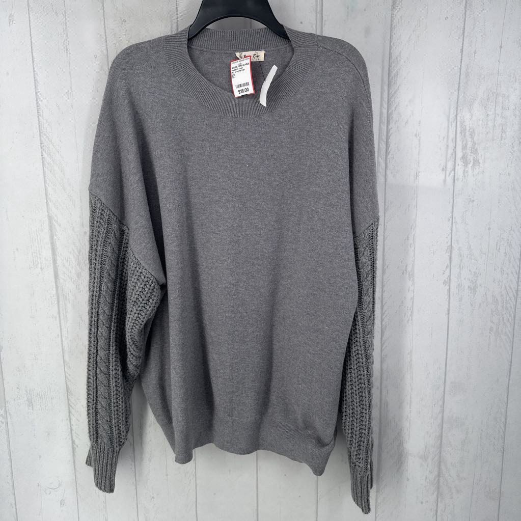 XL crochet slv sweater