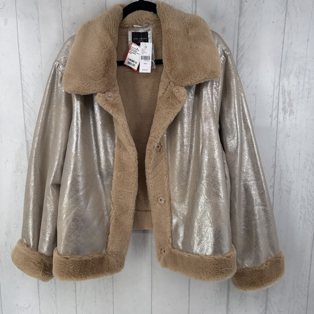 R170 18/20 faux fur lined coat