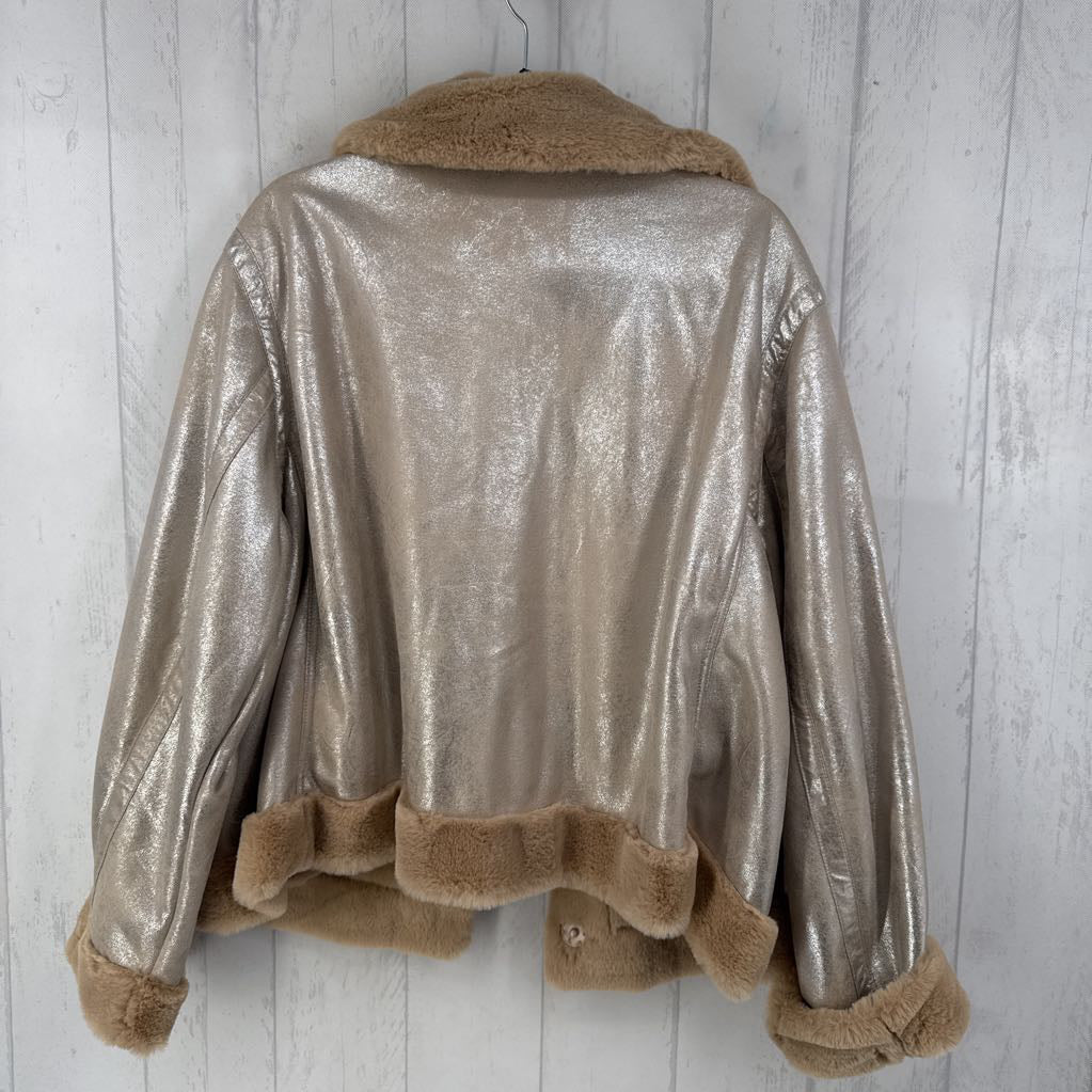 R170 18/20 faux fur lined coat