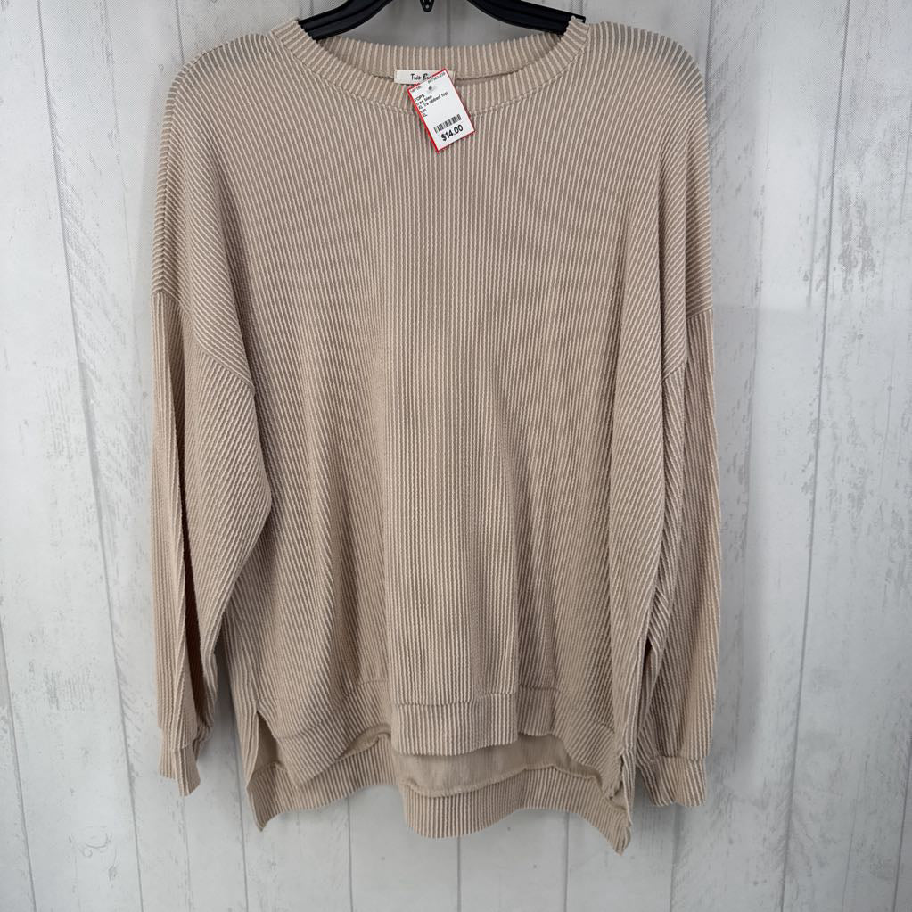XL l/s ribbed top