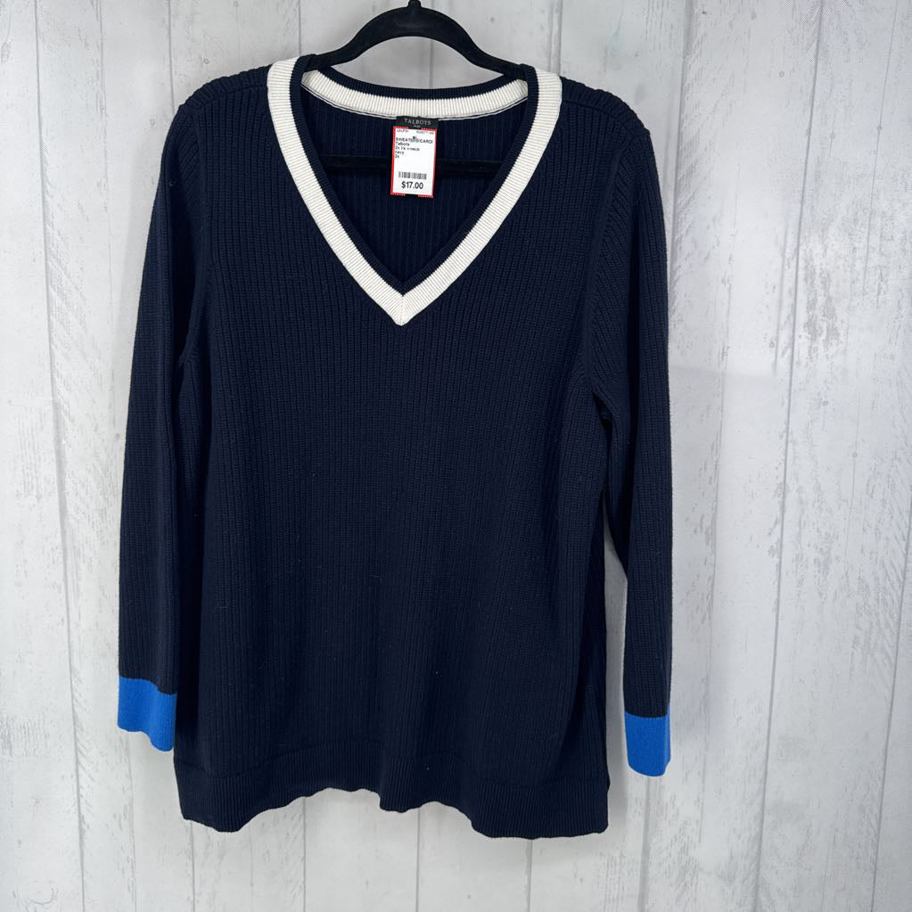 2x l/s v-neck sweater