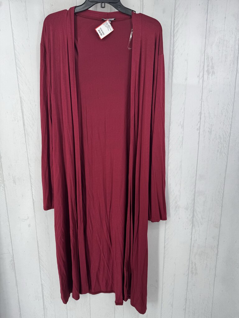 XL l/s open long cardigan