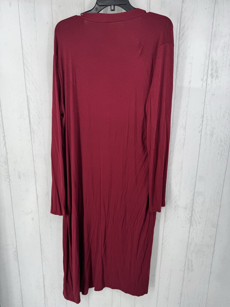 XL l/s open long cardigan