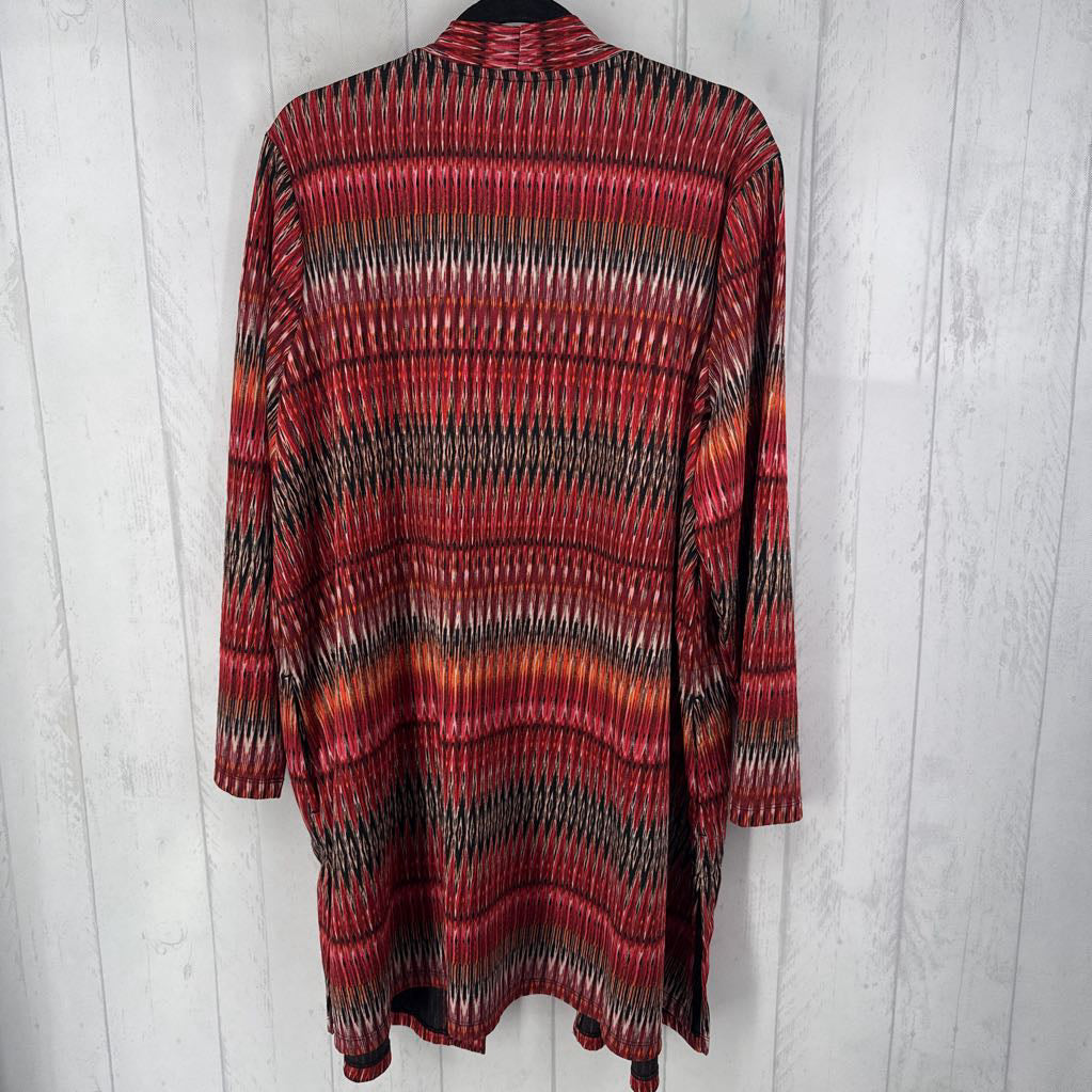 2x l/s pattern open cardigan