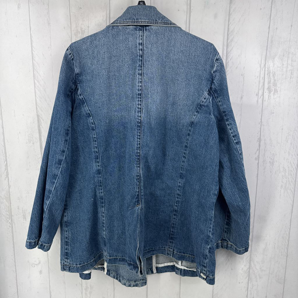 20 double breasted jean jacket