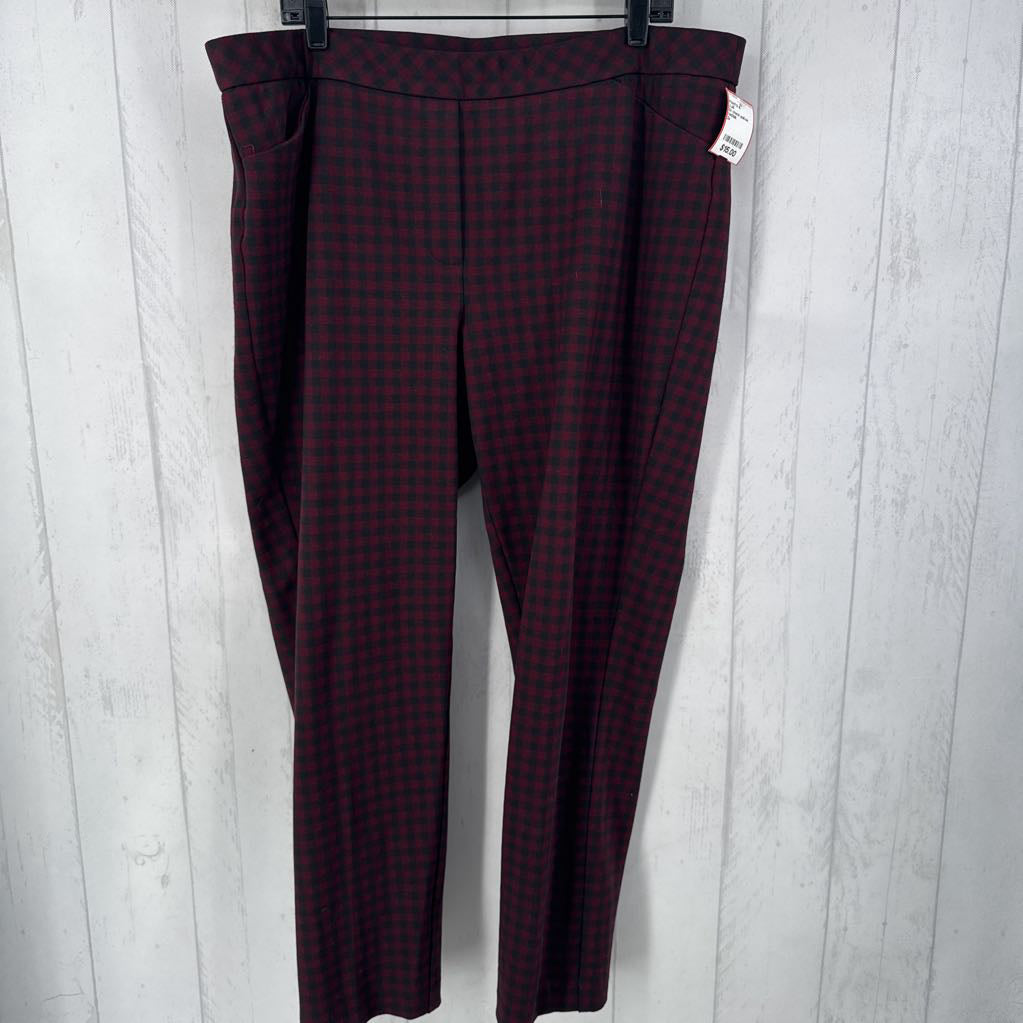 2x check pull-on pants