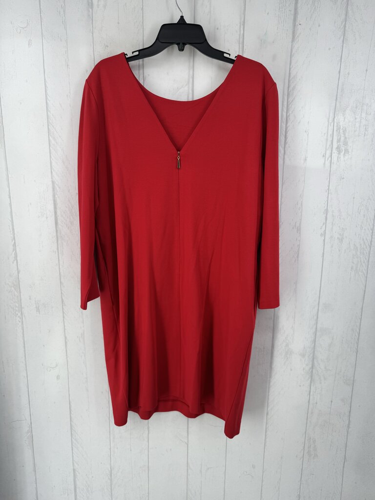 18 back zip l/s dress