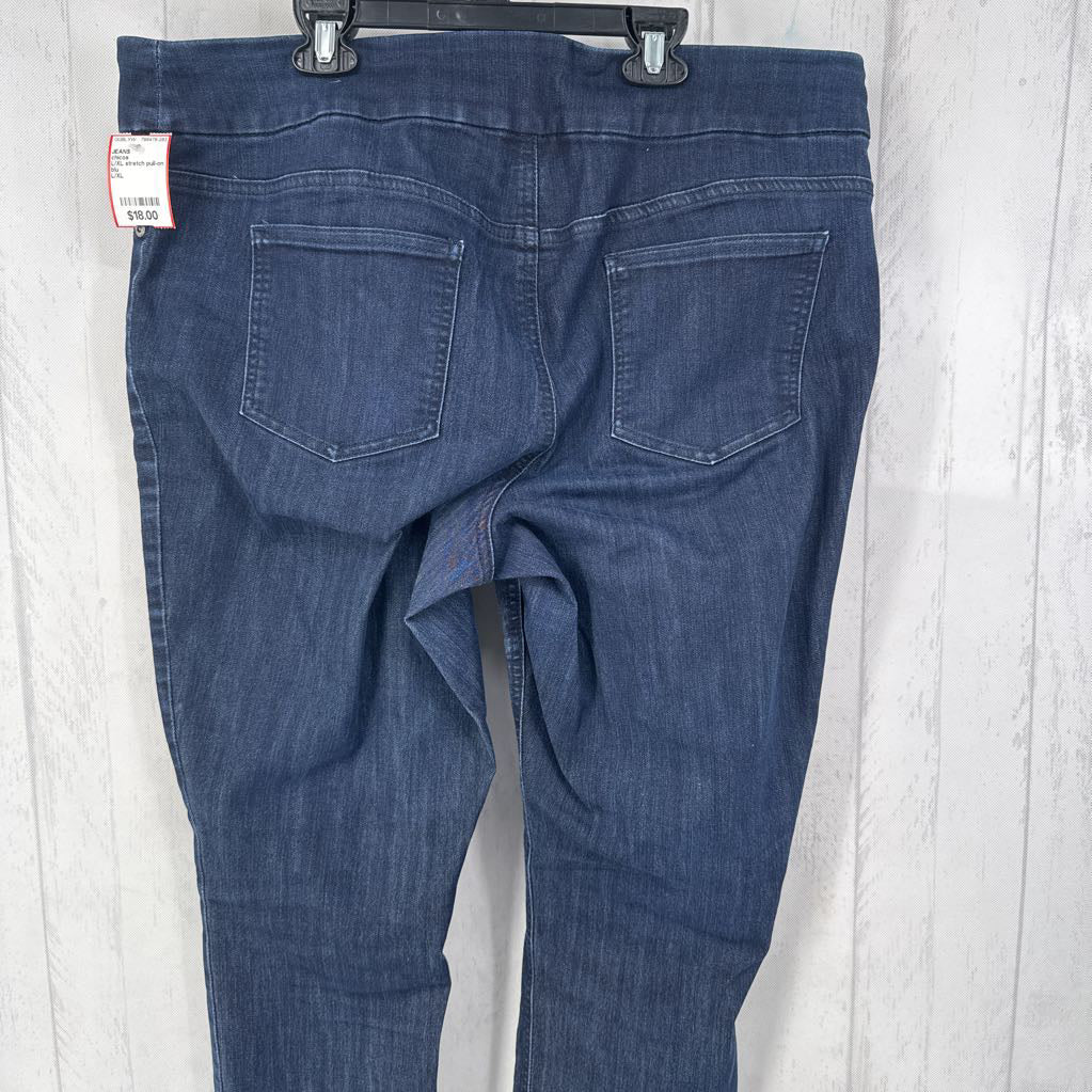 L/XL stretch pull-on jeans
