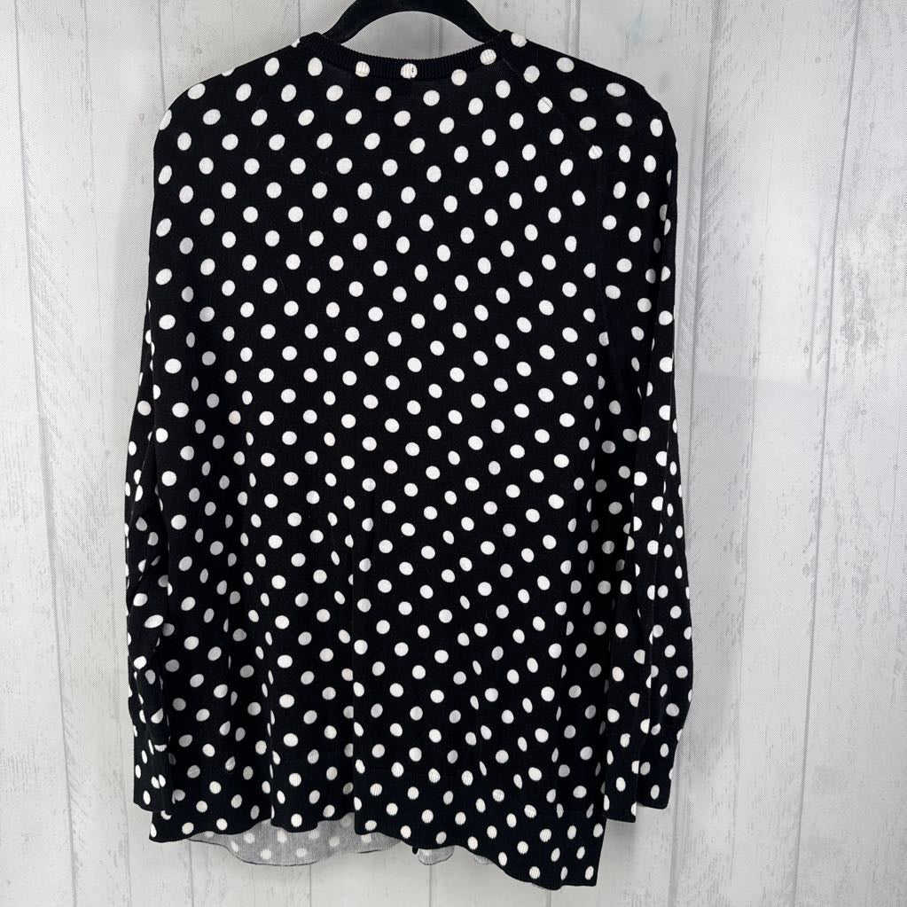 2X polka-dot cardi