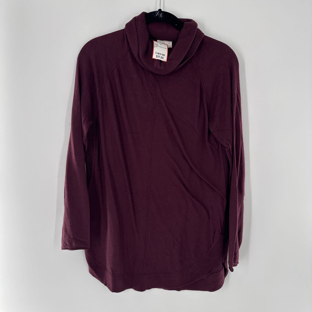 L cowl neck l/s top