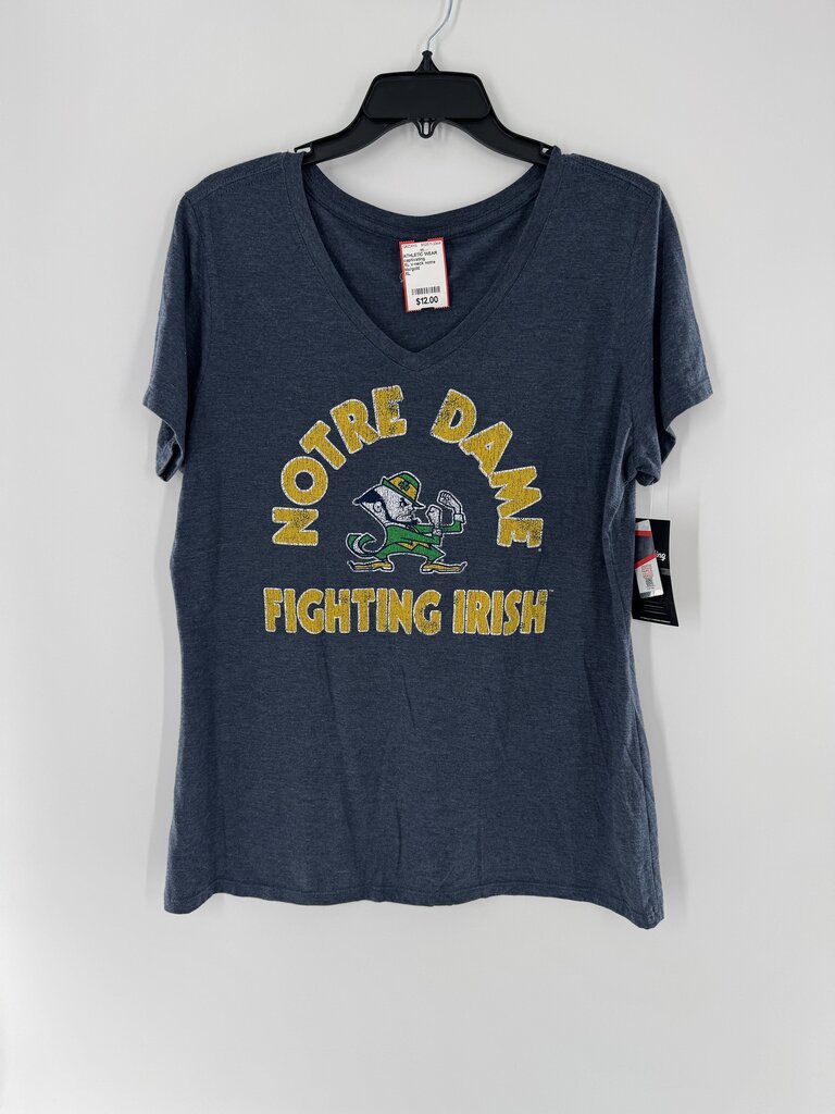 XL v-neck notre dame s/s tee