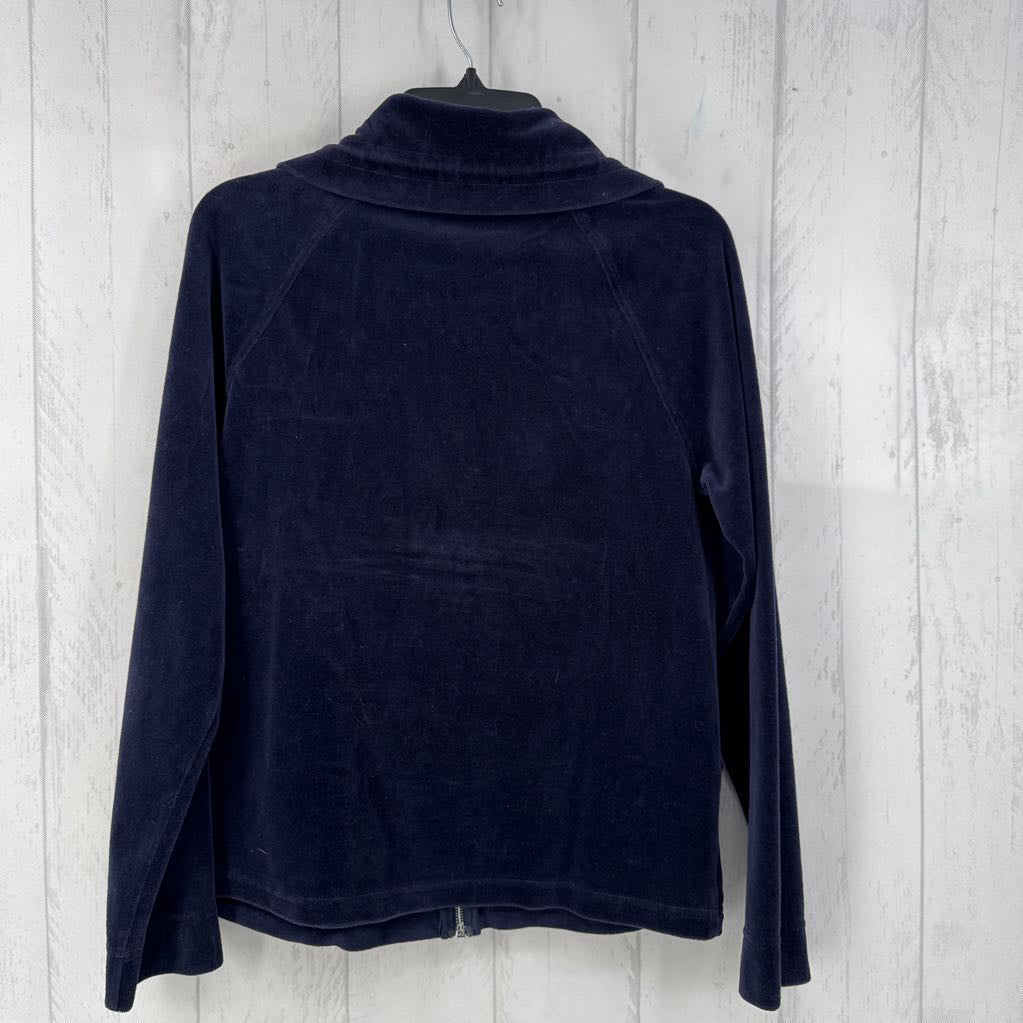 M l/s velour zip jacket
