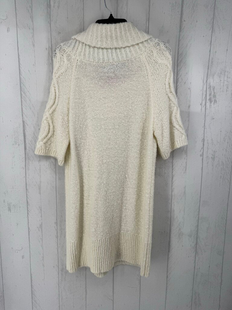 XL cable knit cowl neck sweater dress