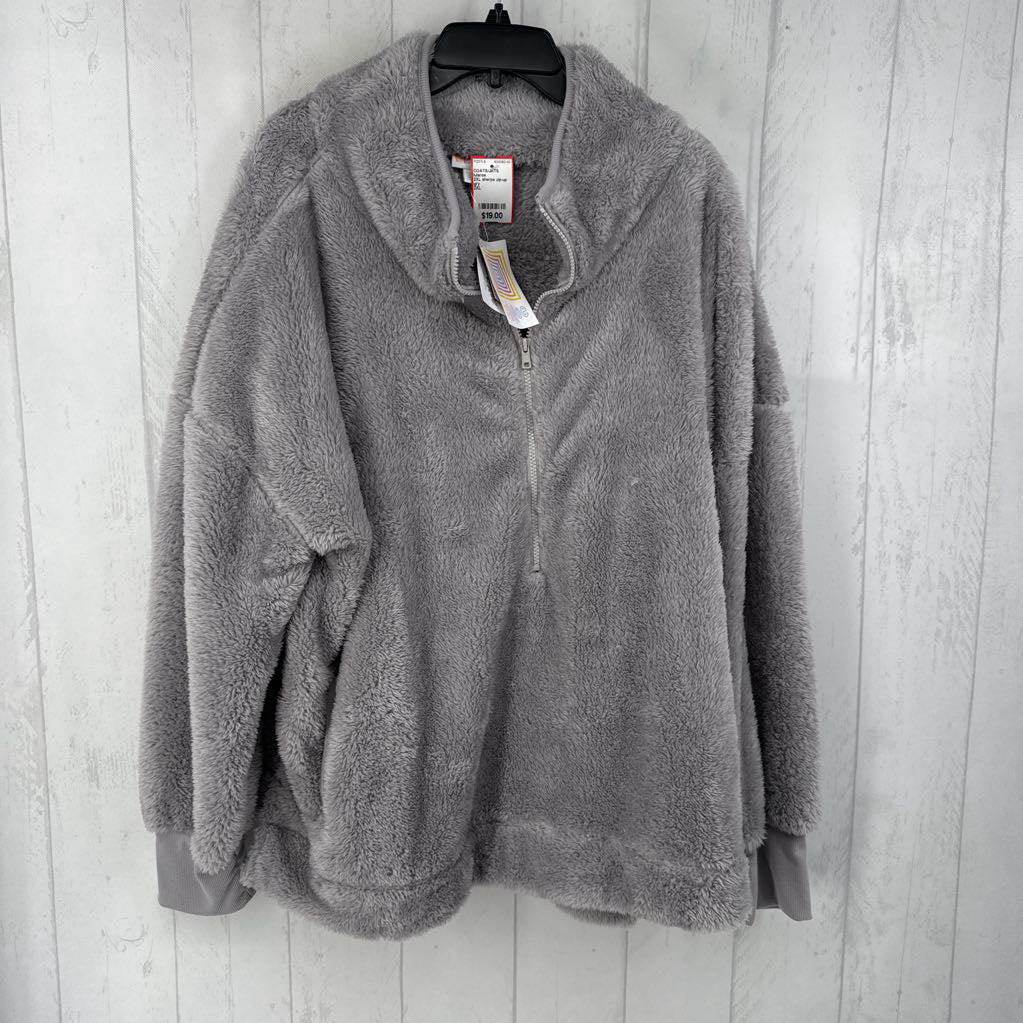 2XL sherpa zip-up jacket
