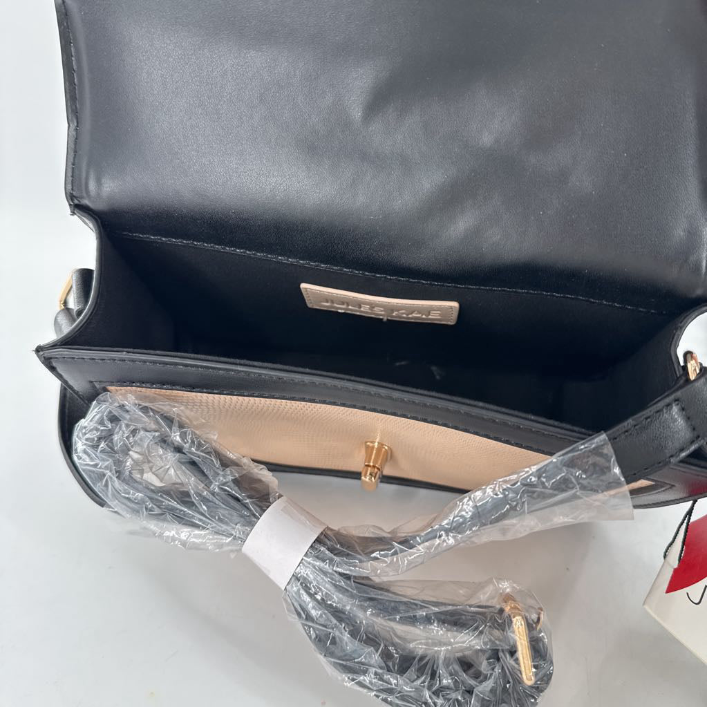 turnlock vegan leather purse