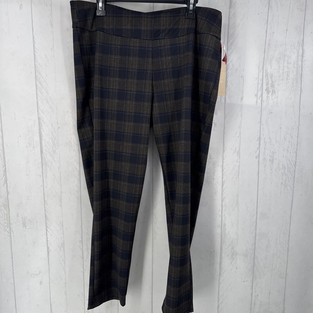 R60 XL plaid pull-on pant