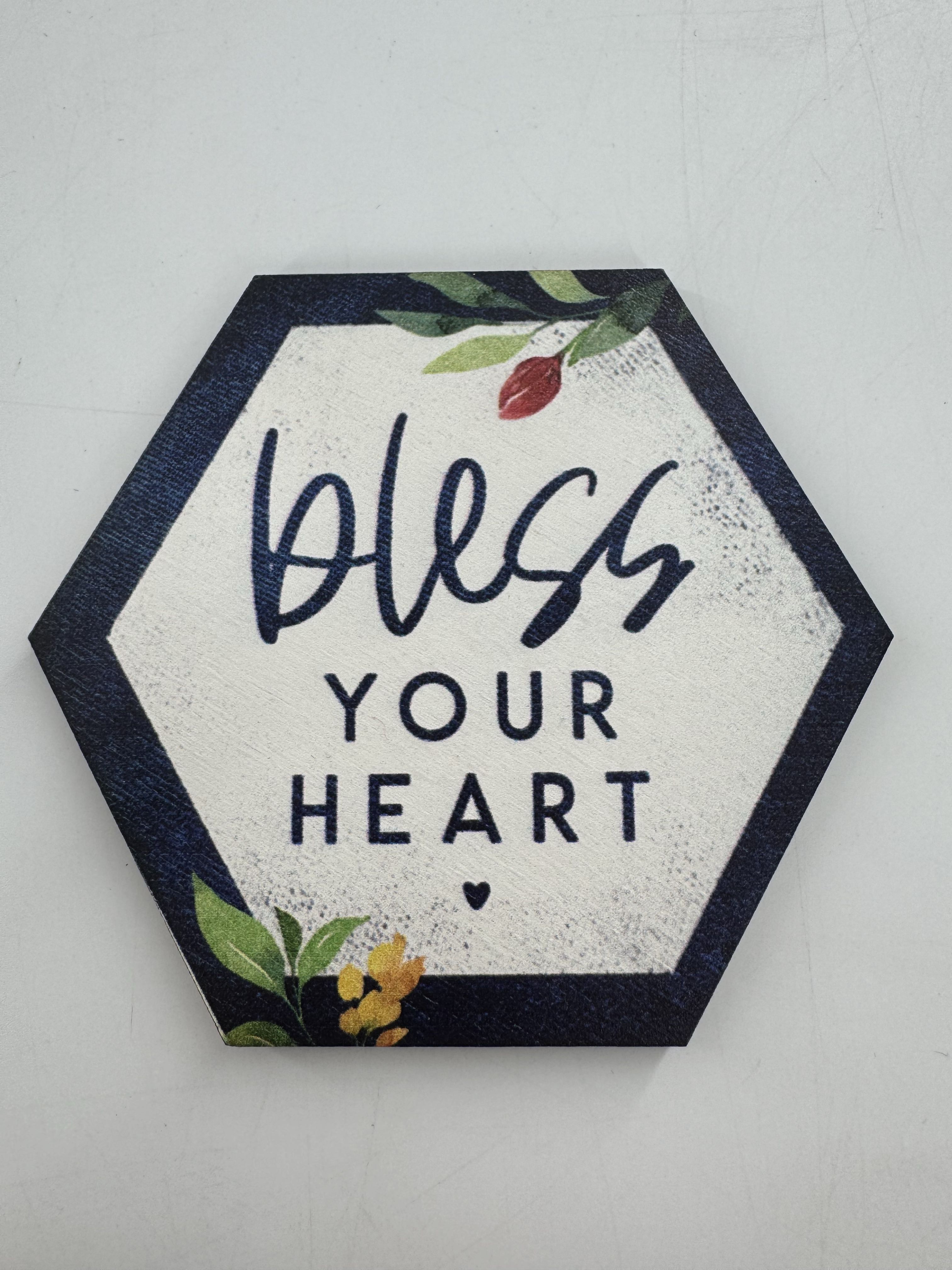 wood magnet-bless your heart