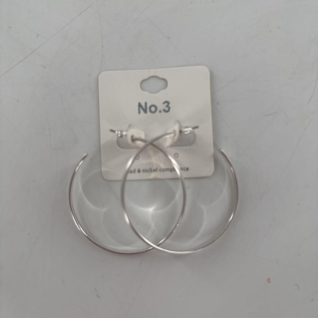 silver hoop earrings