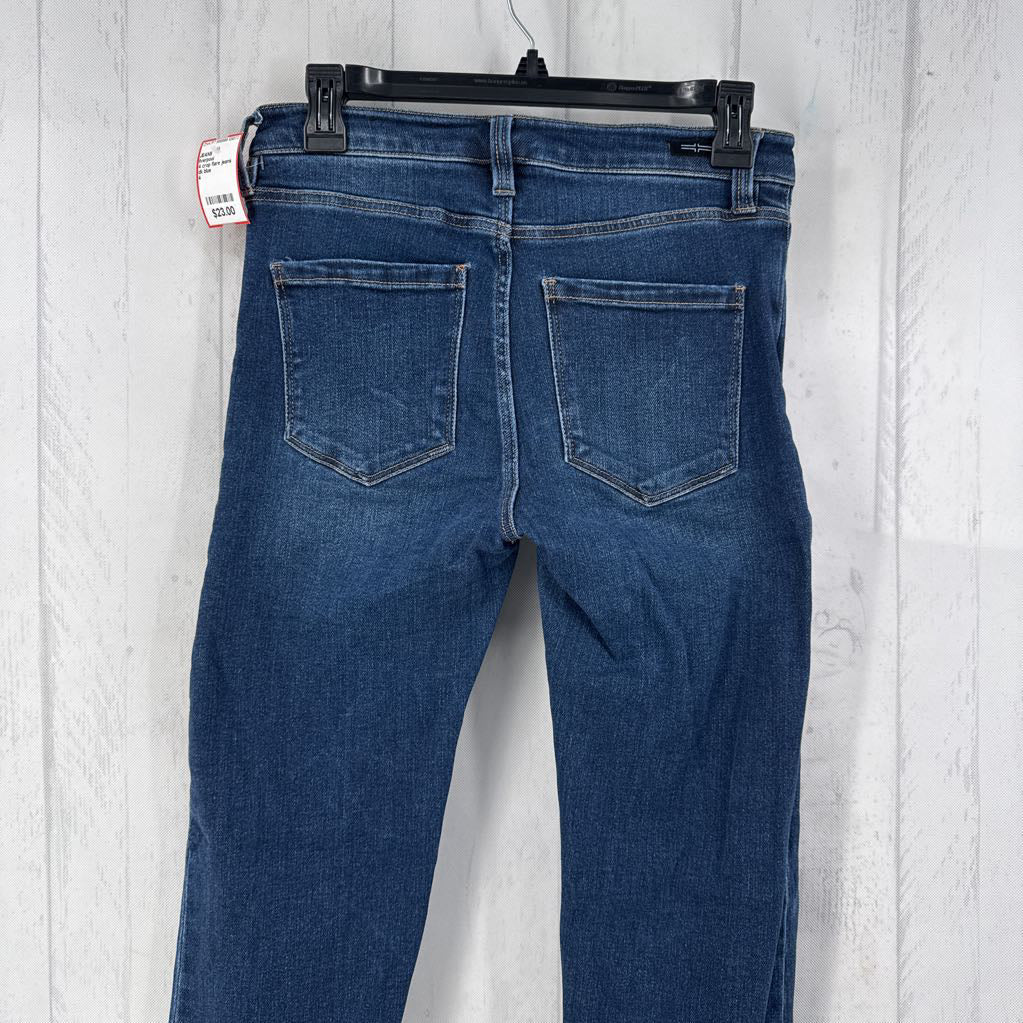 4 crop flare jeans