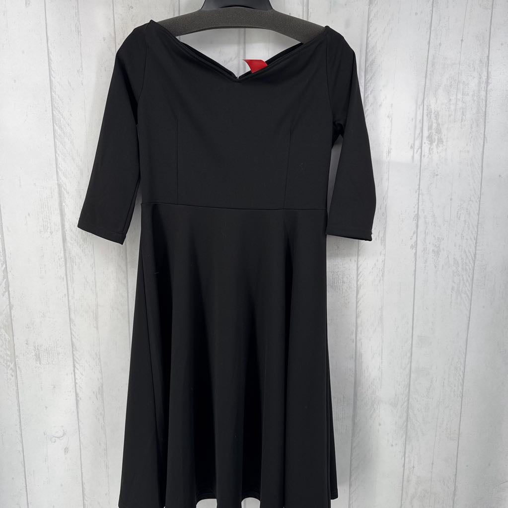 L elbow slv off shoulder dress