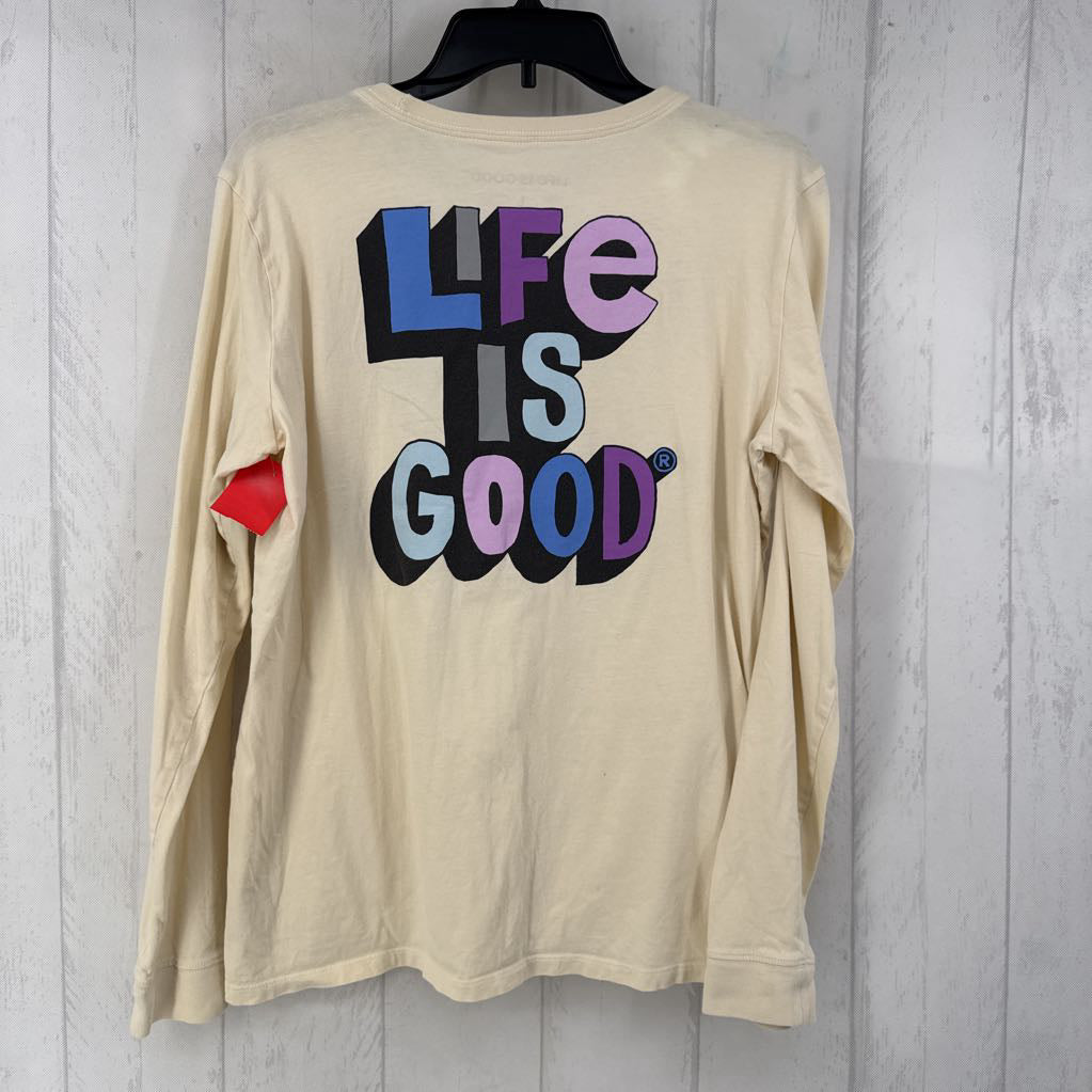 L l/s good vibes top