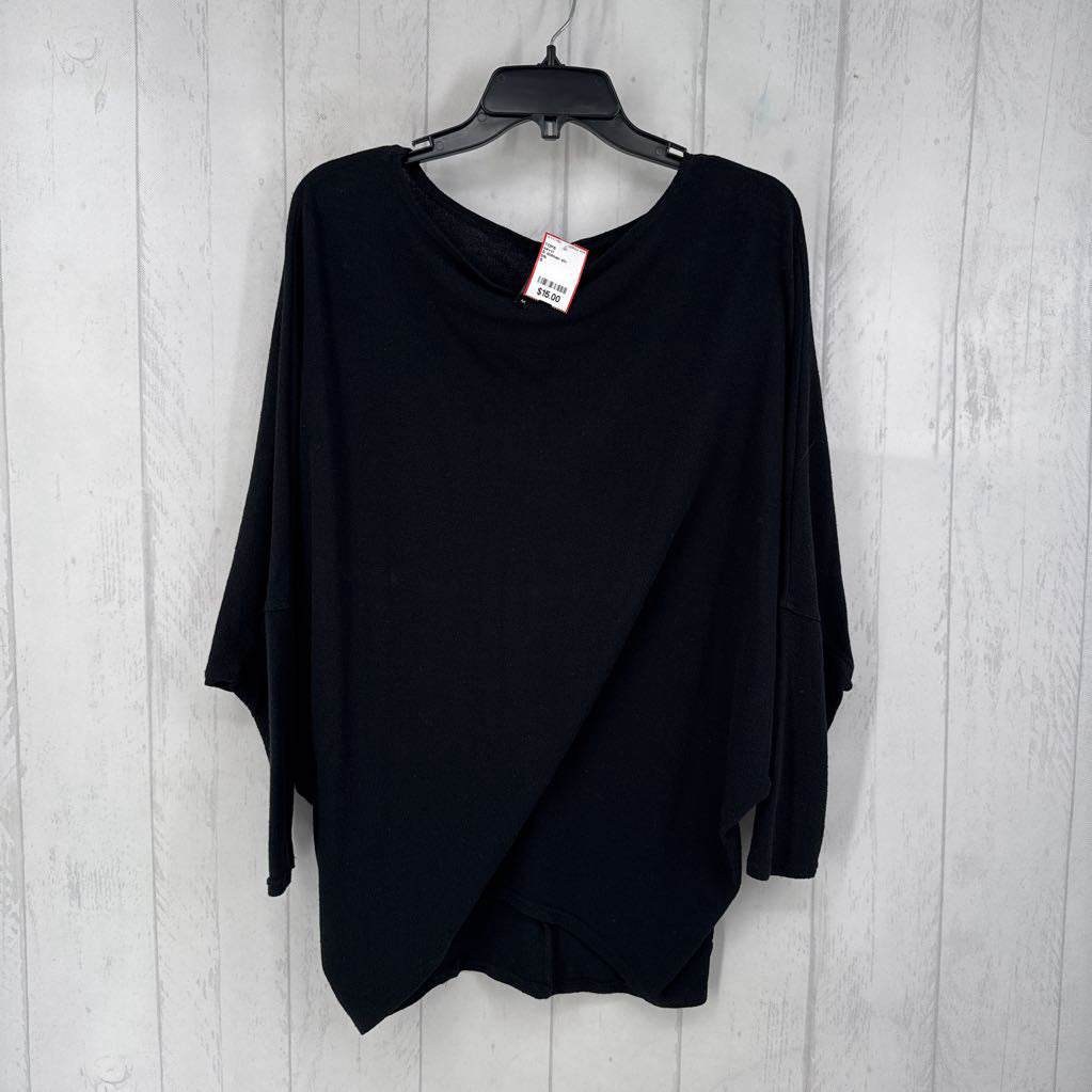 S dolman slv draped neck top
