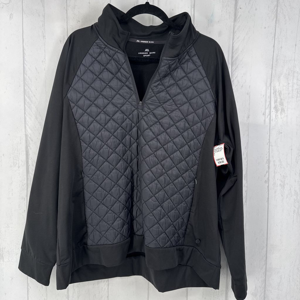 2x l/s quilted zip jacket