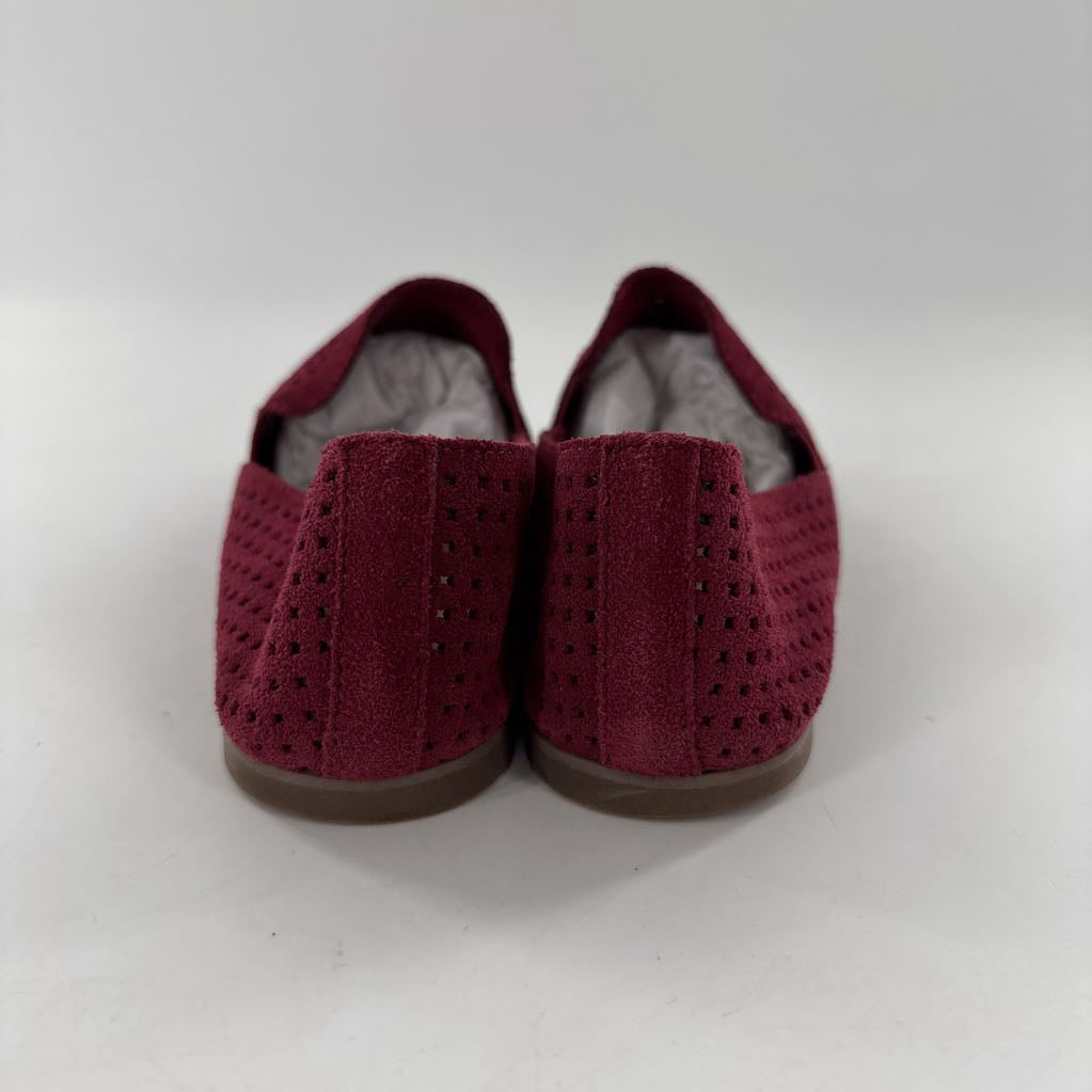 9 perforated slip-on flats