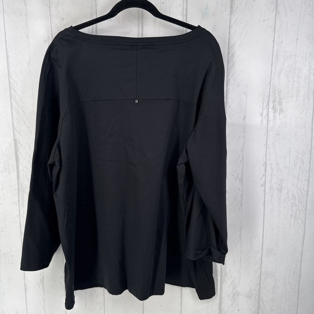 R252 XXL bateau neck 3/4 slv top