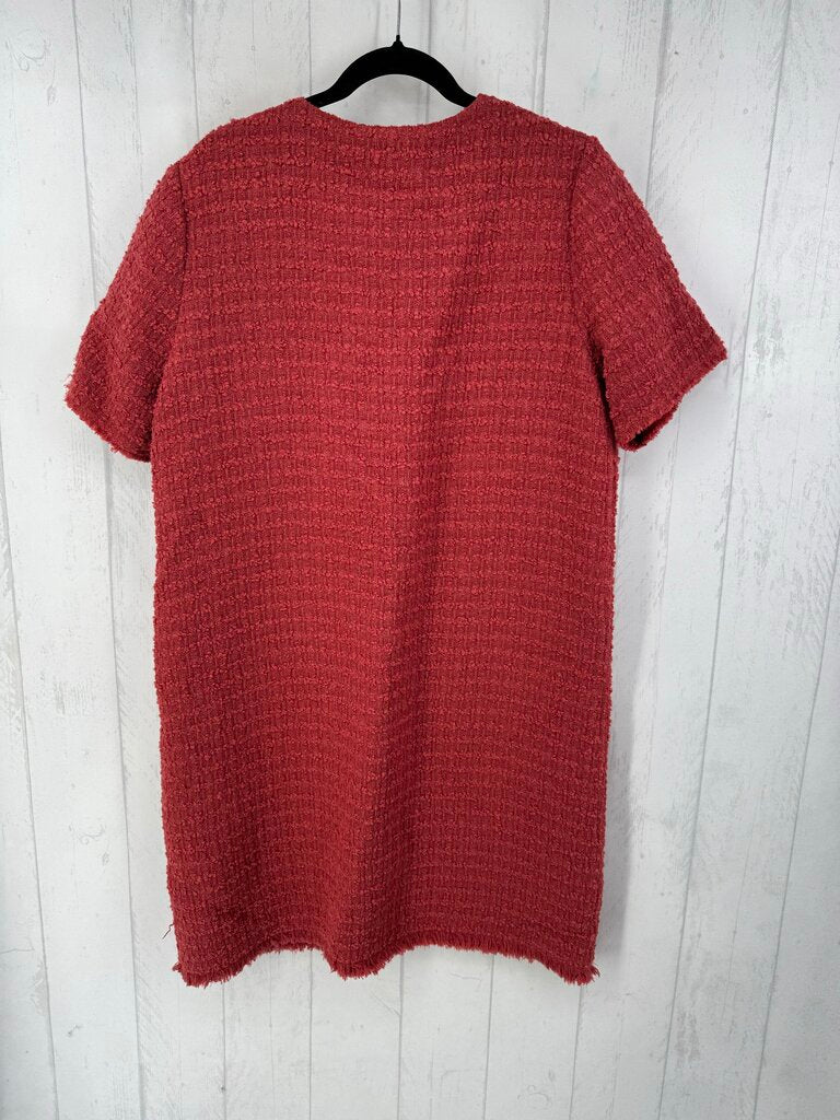 R648 XL s/s boucle wool blend dress