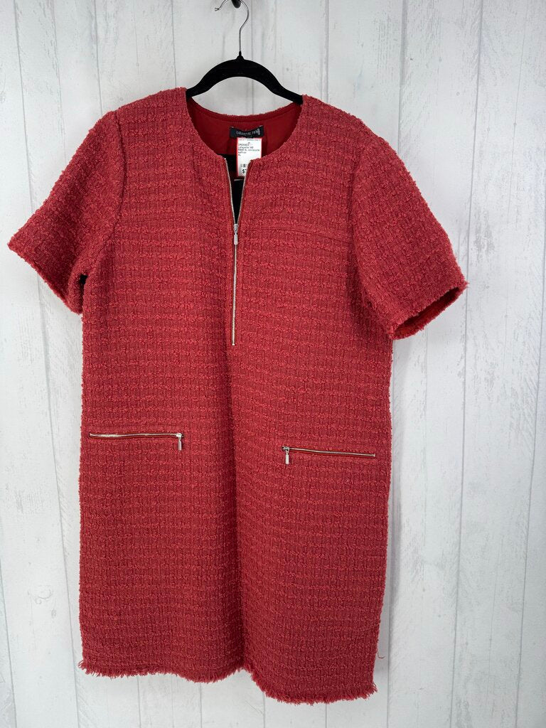 R648 XL s/s boucle wool blend dress