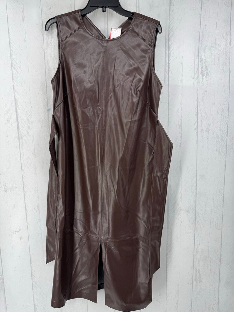 12 vegan leather slvls dress