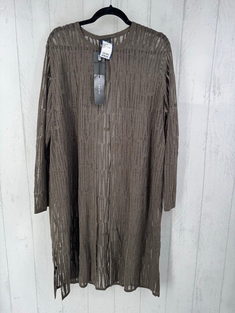 R1990 14 l/s open knit cardigan