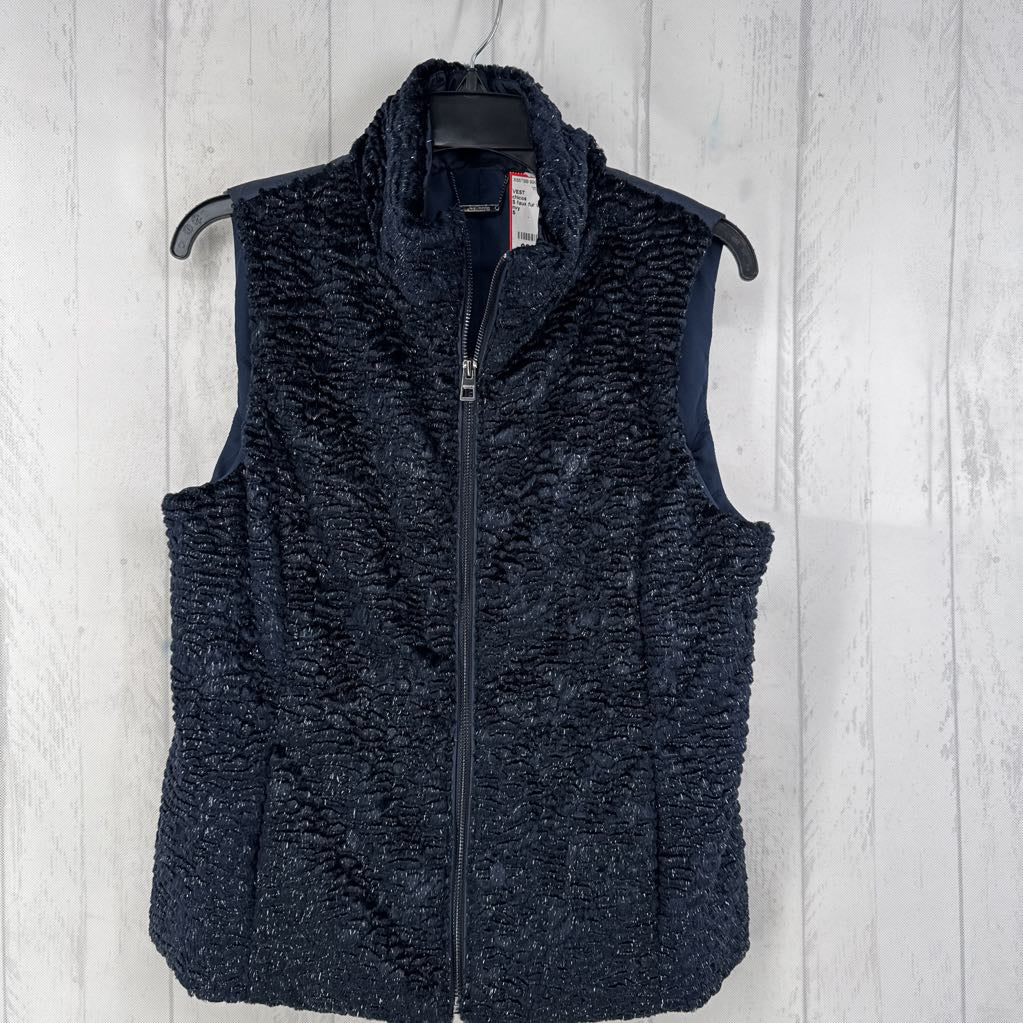 S faux fur vest