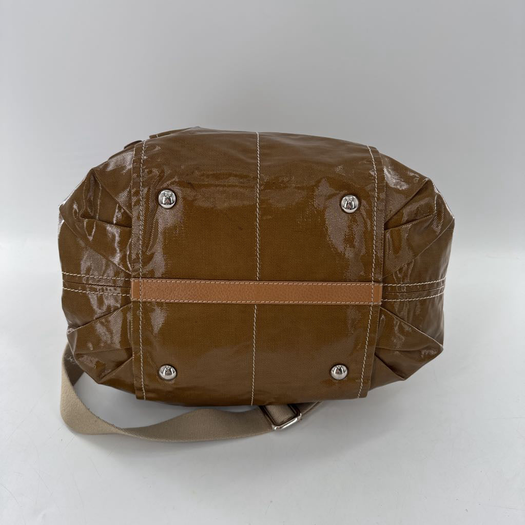 coated canvas tote bag