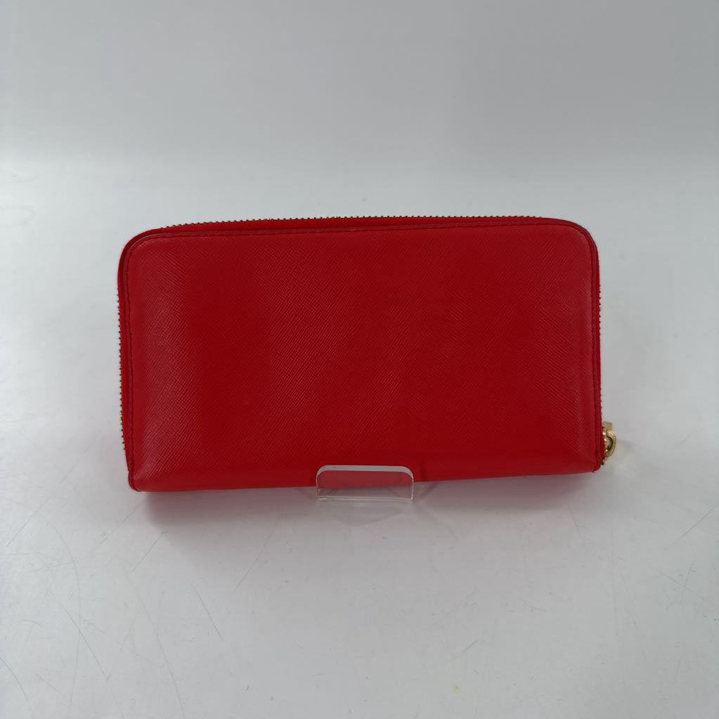 leather bifold zip around wallet